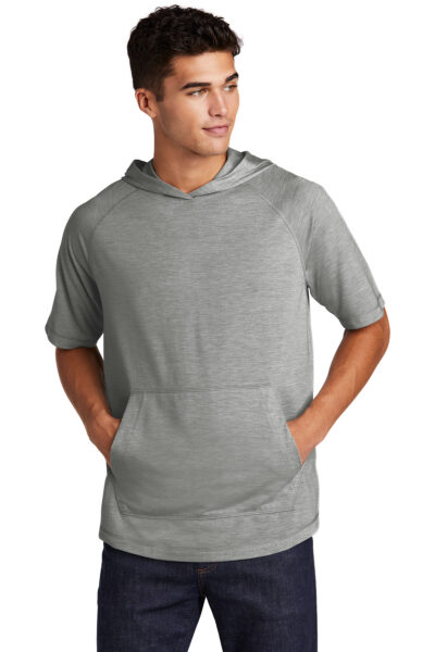 Men's Tri-Blend Wicking Short Sleeve Hoodie