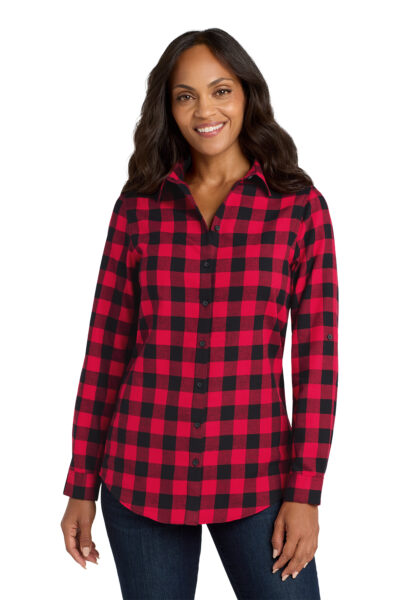Women's Plaid Flannel Tunic