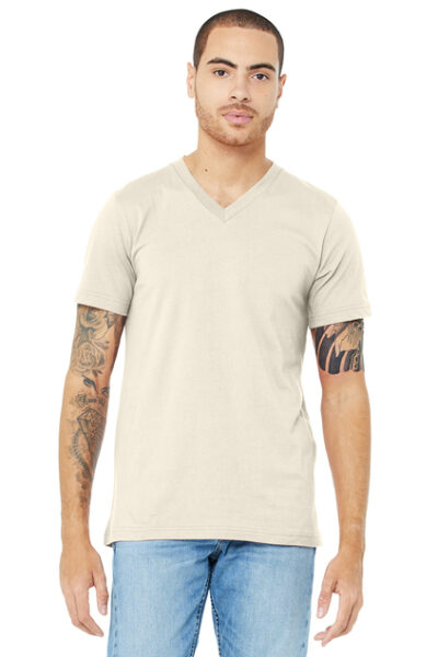 Unisex Jersey Short Sleeve V-Neck Tee - Image 8