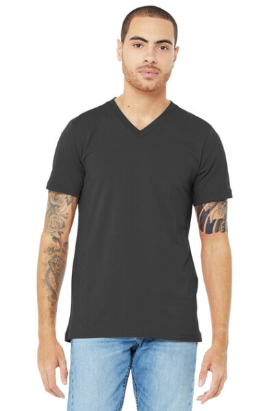 Unisex Jersey Short Sleeve V-Neck Tee - Image 11