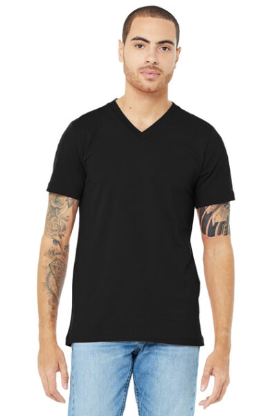 Unisex Jersey Short Sleeve V-Neck Tee - Image 10