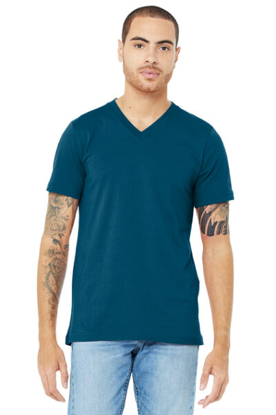 Unisex Jersey Short Sleeve V-Neck Tee