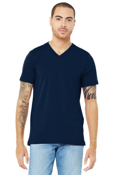 Unisex Jersey Short Sleeve V-Neck Tee - Image 7
